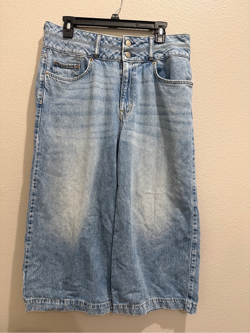 Lauren Ralph Lauren Pants Size 12 Wide Leg Denim Black Label